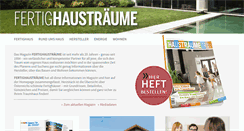 Desktop Screenshot of fertighaustraeume.at